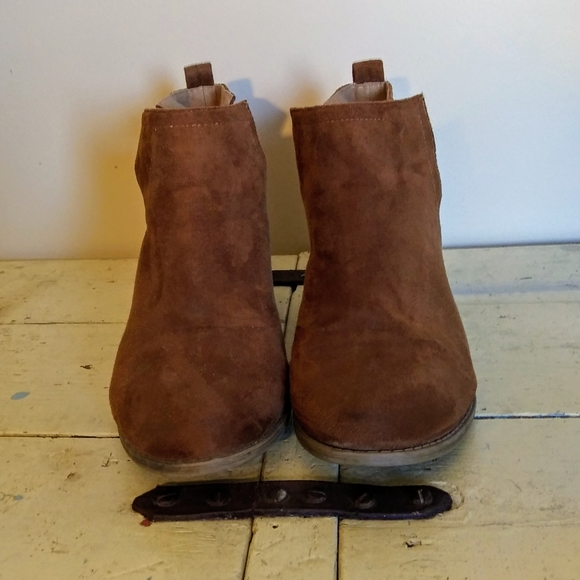 Vegan Suede Ankle Bootie - Picture 3 of 6